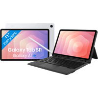 Koop Samsung Galaxy Tab S11 11 inch 256GB Wifi Zilver + BlueBuilt Toetsenbord Hoes QWERTY - 6151133268295