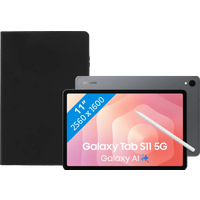 Koop Samsung Galaxy Tab S11 11 inch 128GB Wifi en 5G Grijs + Book Case Zwart - 6151129846841
