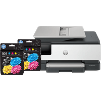 Koop HP OfficeJet Pro 8122e + 2 zwarte + 2 kleuren cartridges - 6151118086005