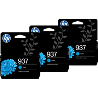 Koop HP 937 Cartridge Cyaan (3 stuks) - 6151126940924
