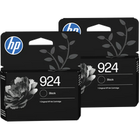 Koop HP 924 Cartridge Zwart Duo Pack - 6151117071095