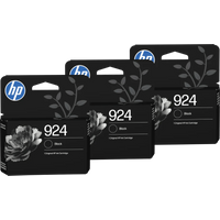 Koop HP 924 Cartridge Zwart Triple Pack - 6151117072023