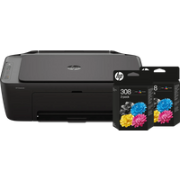 Koop HP DeskJet 2920 All-in-One + 2 zwarte + 2 kleuren cartridges - 6151130849893