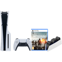 Koop PlayStation 5 Slim Disc Edition + Battlefield 6 + Oplaadstation - 6151128591582